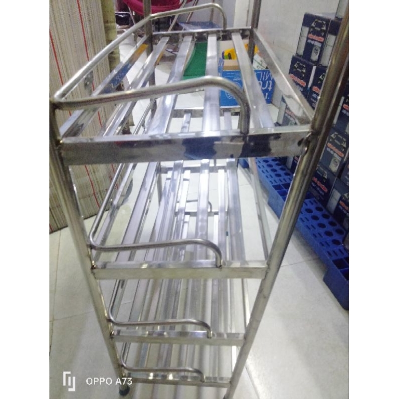 Kệ dép thẻ inox 100% siêu chắc chắn, siêu bền