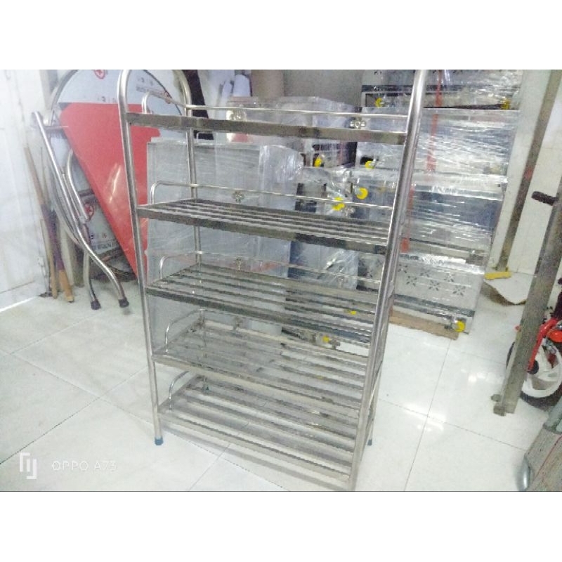 Kệ dép thẻ inox 100% siêu chắc chắn, siêu bền