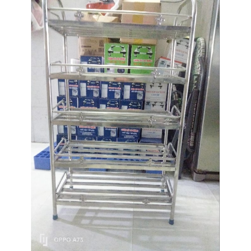 Kệ dép thẻ inox 100% siêu chắc chắn, siêu bền