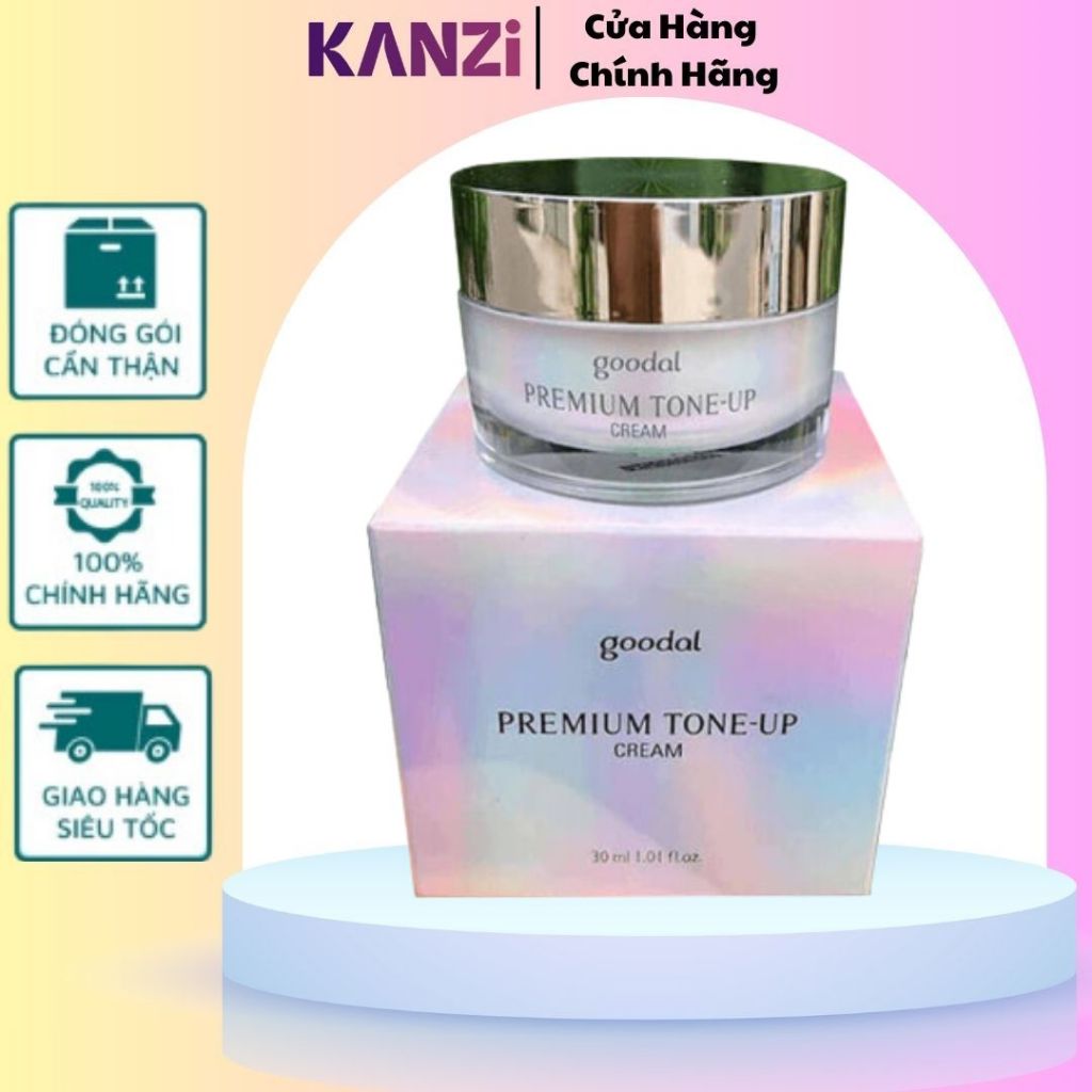 Kem Ốc Sên Dưỡng Trắng Da Goodal Premium Snail Tone Up Cream Mini 10ml & 30ml Hàn Quốc Chính Hãng