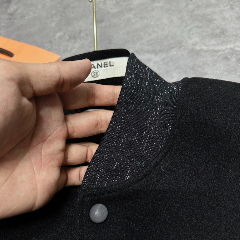 Áo khoác bomber YS.L bản thân dạ phối tay kim tuyến_Áo bomber nam nữ bản hoàn thiện hot neww