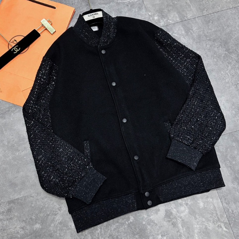 Áo khoác bomber YS.L bản thân dạ phối tay kim tuyến_Áo bomber nam nữ bản hoàn thiện hot neww