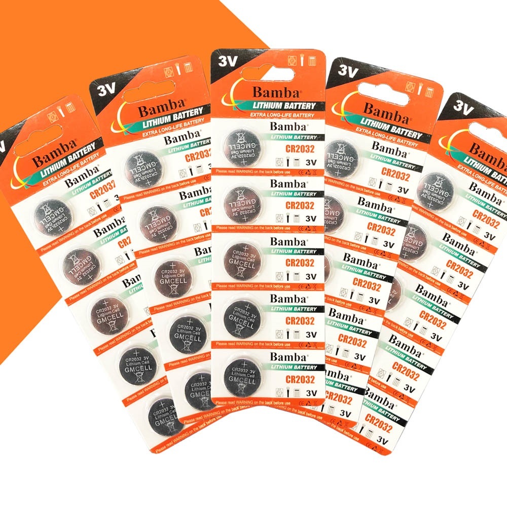 Vỉ 5 viên pin CMOS CR2032 Bamba Lithium Battery 3V - loại tốt