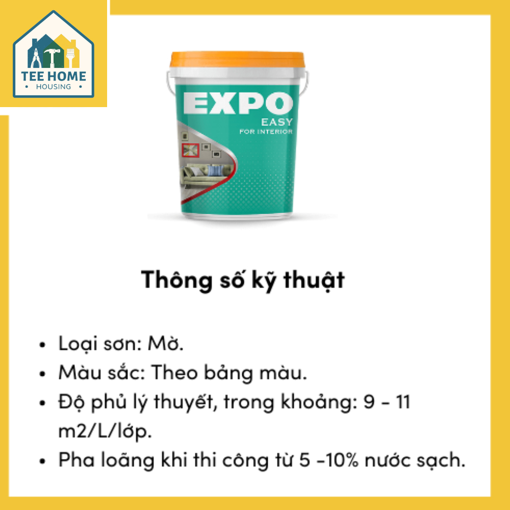Sơn Nước Nội Thất EXPO EASY 18 Lít - Có Nhiều Màu
