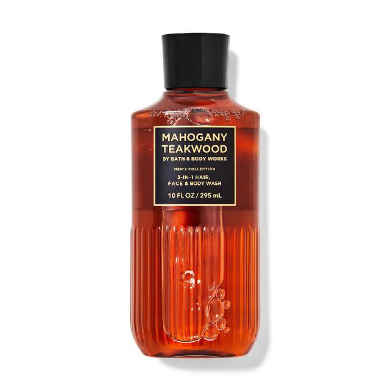 ( Hàng Mỹ ) Sữa tắm gội rửa mặt | 3 in 1| cho nam Teakwood (Mahogany Teakwood) - Bath and Body Works | 295ml