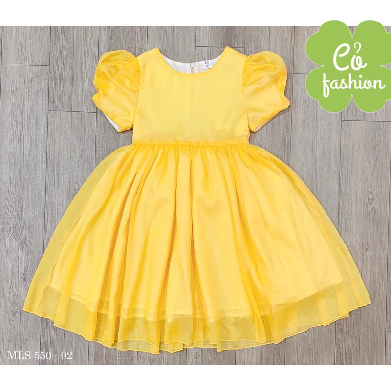 Váy tơ bé gái siêu xinh siêu bồng bềnh melisa Cỏ fashion