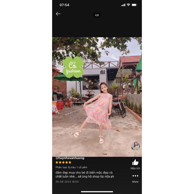 Váy Đầm voan tơ bé gái sofia Cỏ fashion siêu đẹp nhẹ