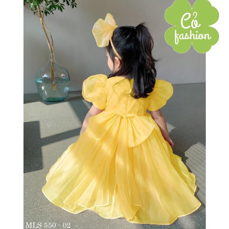 Váy tơ bé gái siêu xinh siêu bồng bềnh melisa Cỏ fashion