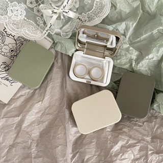  Khay Gương Đựng Lens Pastel Tối Giản Đầy Đủ Dụng Cụ 