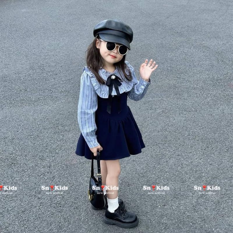 8 đến 28kg.váy tiểu thư cho bé gái.váy thu đông cho bé gái.
