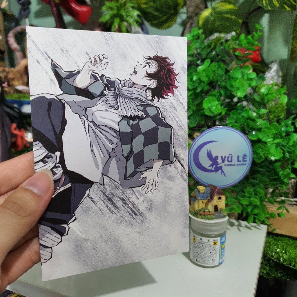 Postcard nhân vật anime Kimetsu no Yaiba 15cm chính hãng Bandai - Bưu thiếp Demon Slayer, Goods anime hãng Nhật Bản