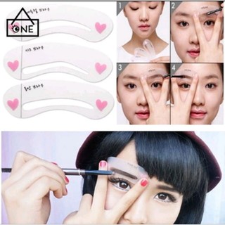 👉bộ 3 khuôn vẽ chân mày hàn quốc 👈