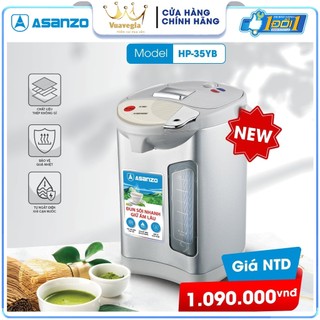 Bình thủy điện thông minh ASANZO HP - 35YB (3.5 lít) - HÀNG CHÍNH HÃNG BẢO HÀNH 12 THÁNG