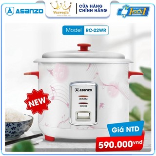 Nồi cơm điện đa năng asanzo rc-22aw nắp rời