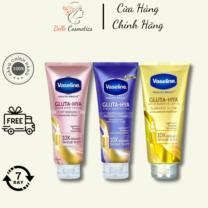 Sữa Dưỡng Thể Trắng Da Vaseline 10X GLUTA HYA 330ml