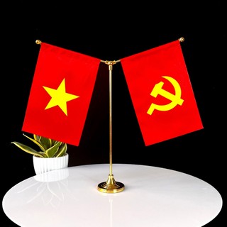 Cờ Inox để bàn Việt nam và cờ Đảng - Cờ Để bàn các nước