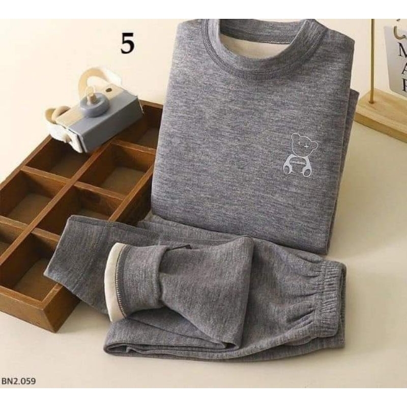 Bộ nỉ lót nỉ QC ấm áp cho bé trai và bé gái