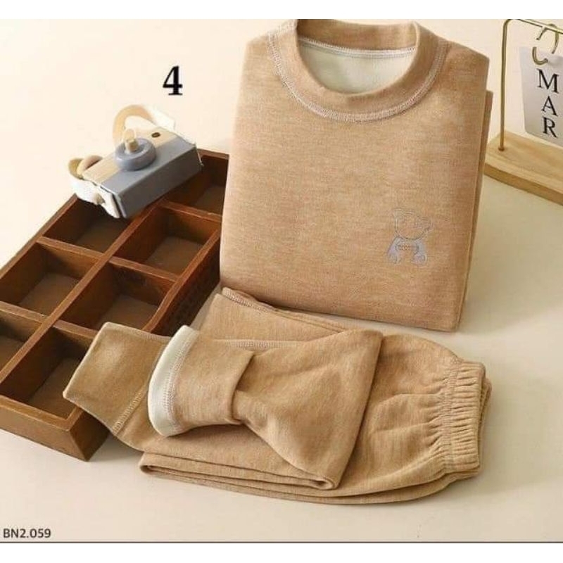 Bộ nỉ lót nỉ QC ấm áp cho bé trai và bé gái