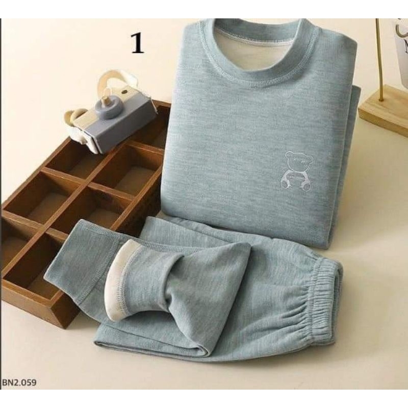 Bộ nỉ lót nỉ QC ấm áp cho bé trai và bé gái