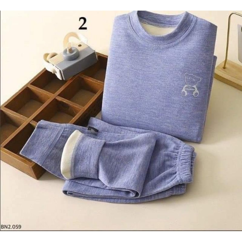 Bộ nỉ lót nỉ QC ấm áp cho bé trai và bé gái