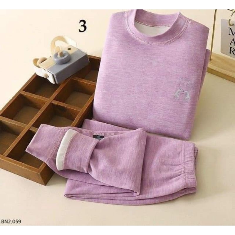 Bộ nỉ lót nỉ QC ấm áp cho bé trai và bé gái