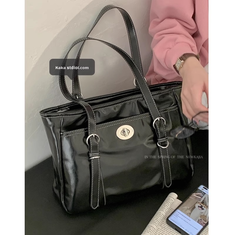 Túi tote da có khóa kéo Tuinhacam túi xách đeo vai nữ cỡ lớn đi làm đi học thời trang nữ cao cấp - TNC036