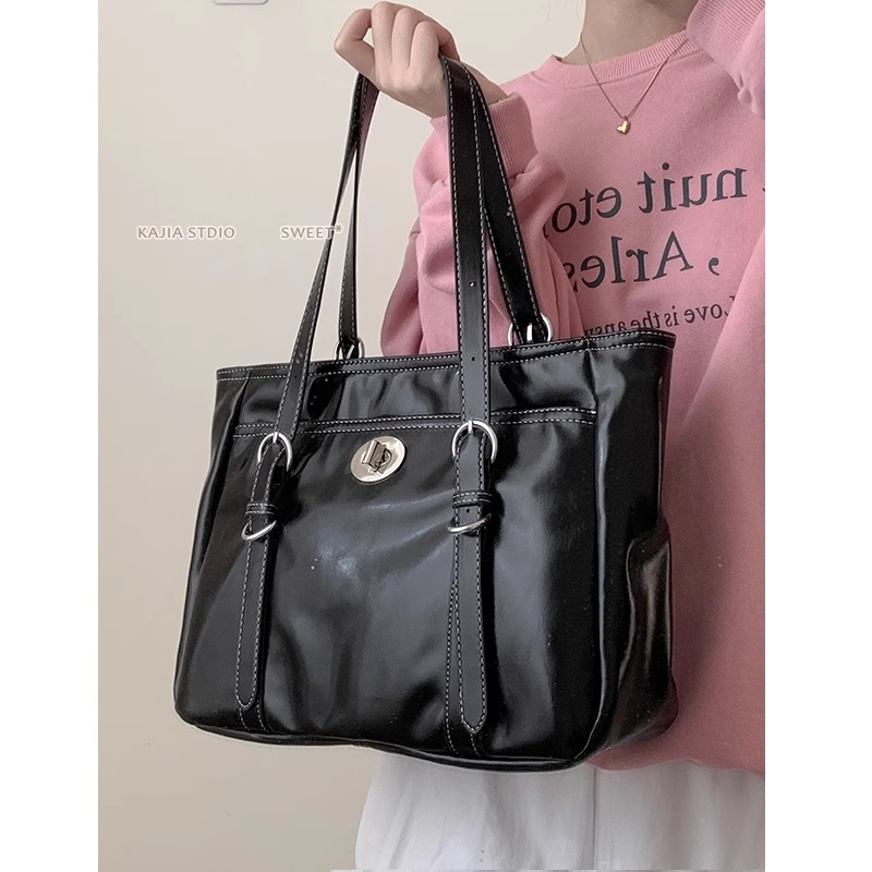 Túi tote da có khóa kéo Tuinhacam túi xách đeo vai nữ cỡ lớn đi làm đi học thời trang nữ cao cấp - TNC036