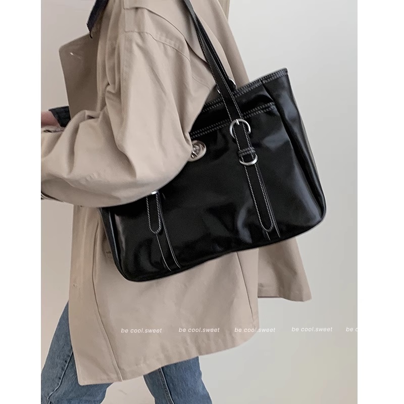 Túi tote da có khóa kéo Tuinhacam túi xách đeo vai nữ cỡ lớn đi làm đi học thời trang nữ cao cấp - TNC036