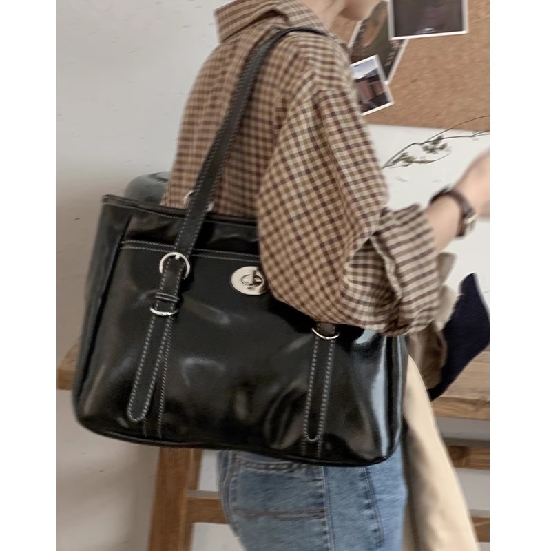 Túi tote da có khóa kéo Tuinhacam túi xách đeo vai nữ cỡ lớn đi làm đi học thời trang nữ cao cấp - TNC036