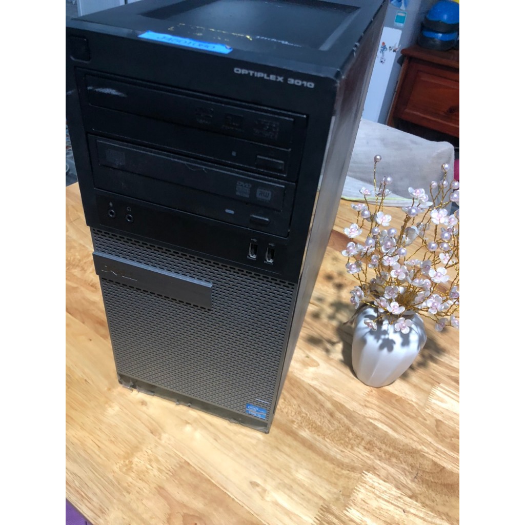 Dell optiplex 3010  MT, Chạy CPU i3 gen3 /ram 4g/hdd 250g, Thùng đứng cắm được card rời phổ thông