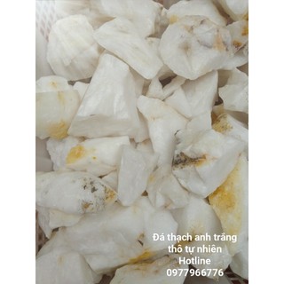 Đá thạch anh trắng thô tự nhiên loại đẹp