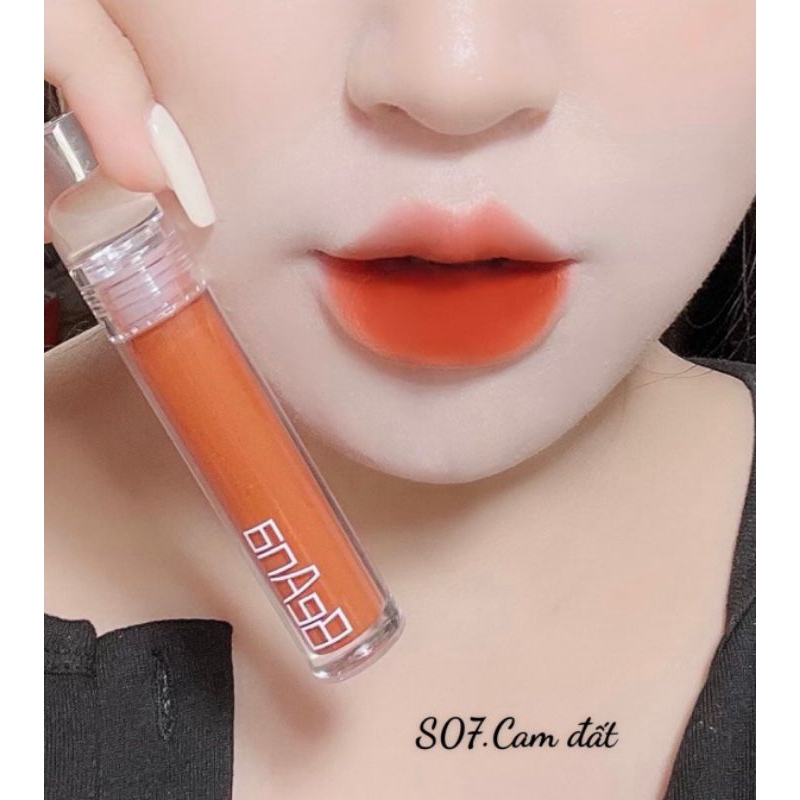 Son màu cam cháy, cam đất, cam nâu Beana Shapphiare vellvet lips không hóa chất, lành tính, mềm mịn lâu trôi