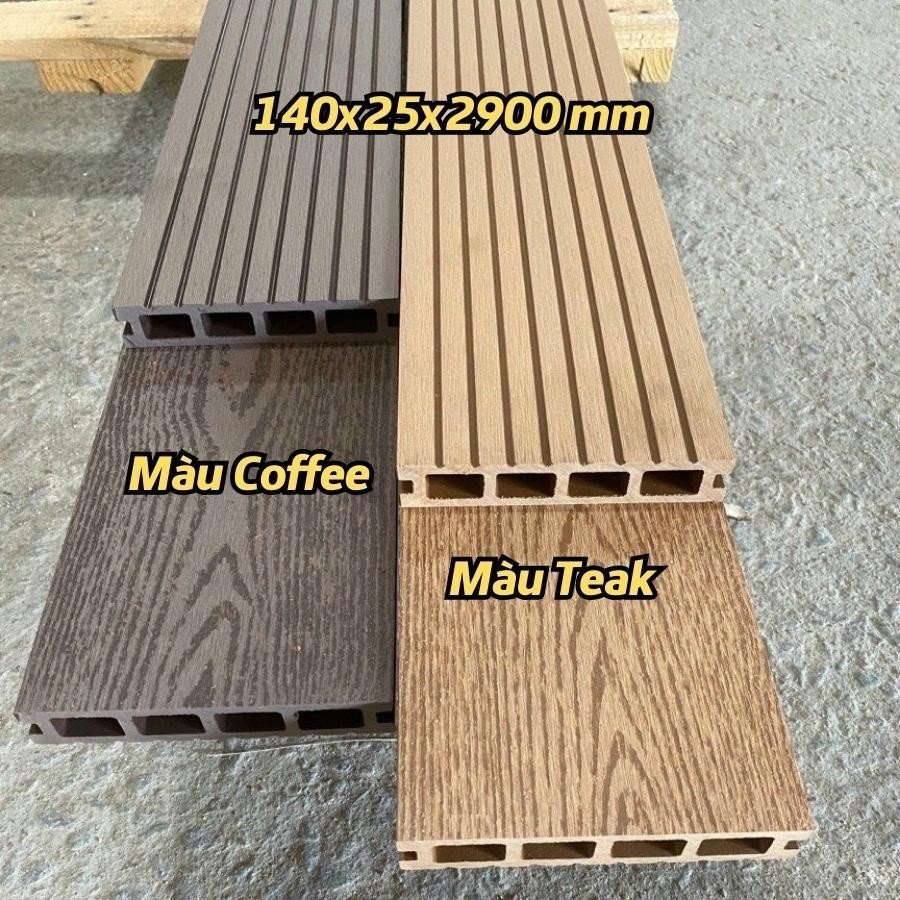 Sàn nhựa ngoài trời, KT 140 x 2900 x 25mm, chuẩn ngoài trời, Shop tự vận chuyển, có phí ship hàng, giao hàng trong ngày