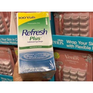 Nước nhỏ mắt nhân tạo Refresh Plus Lubricant eye Drops hộp 100 ống Vials