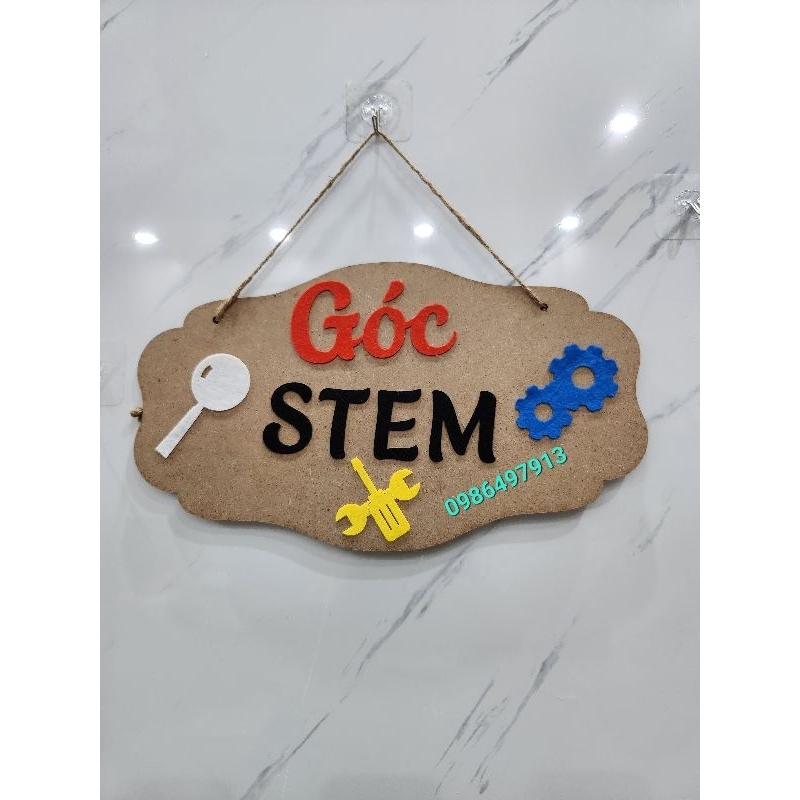 Bảng tên góc Stem, Góc thư viện, góc thiên nhiên...