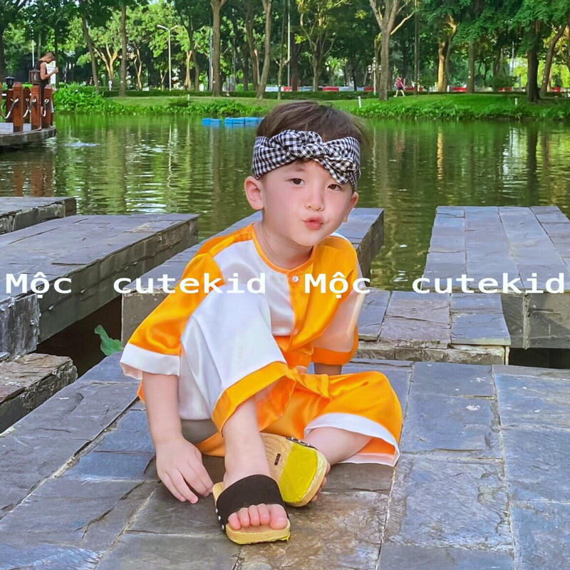 Bà ba phối màu cho bé  bộ quần áo cho bé đi chơi, set đồ cho bé đi chơi Lễ Hội