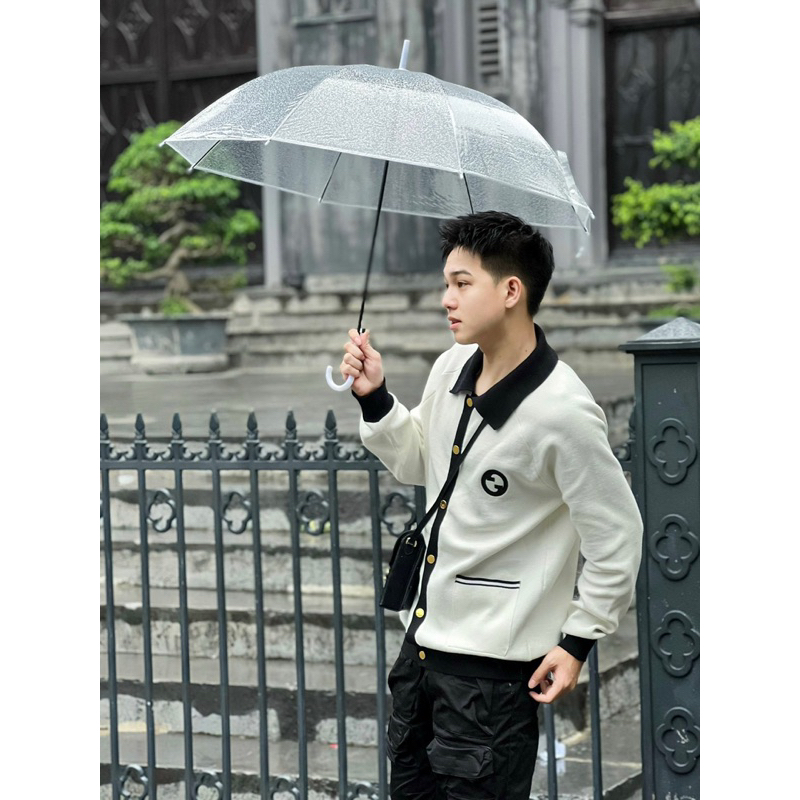 Jacket swester Gccy newss2023  mẫu khoác len cổ navy Dày dặn