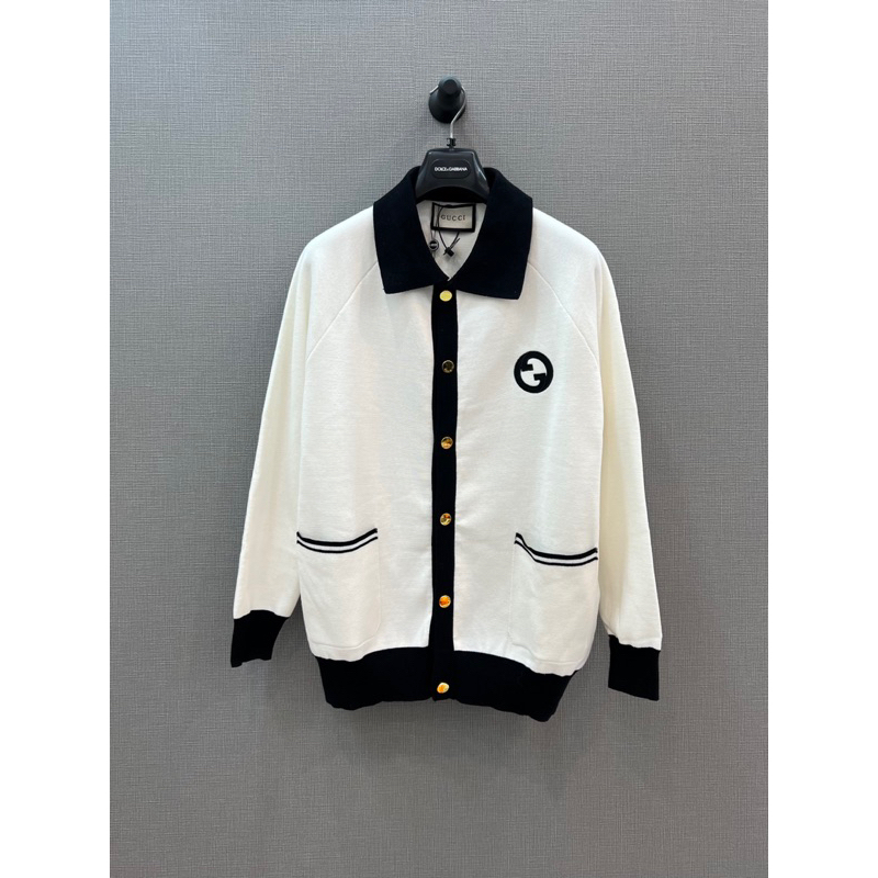 Jacket swester Gccy newss2023  mẫu khoác len cổ navy Dày dặn