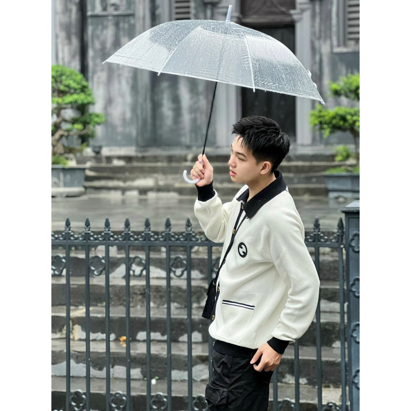 Jacket swester Gccy newss2023  mẫu khoác len cổ navy Dày dặn