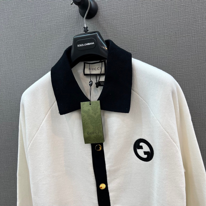 Jacket swester Gccy newss2023  mẫu khoác len cổ navy Dày dặn