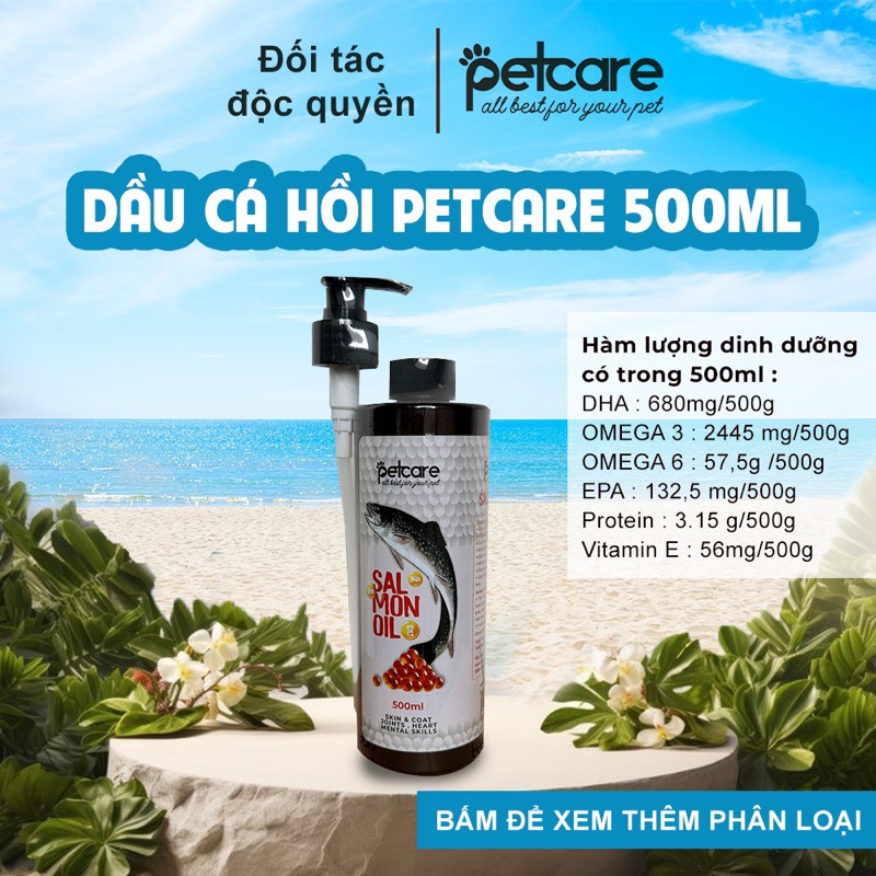 Tinh Dầu Cá Hồi PetCare  100ml