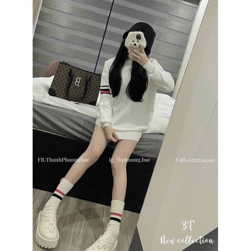 Áo Sweater Len Thome In Chú Cún Sau Lưng, Áo len thom phong cách đường phố siêu tôn dáng T19