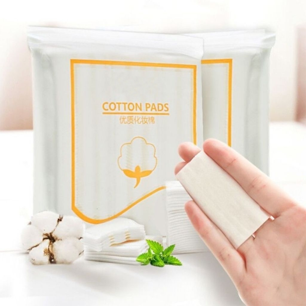 Combo 5 Bịch Bông tẩy trang 3 lớp 2 mặt Cotton Pads 222 miếng