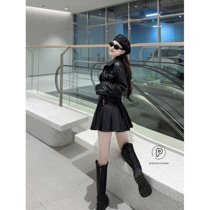 Set Da 2 Món Kèm Thắt Lưng Cá Tính Cao Cấp