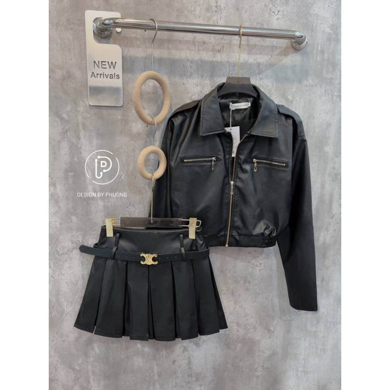 Set Da 2 Món Kèm Thắt Lưng Cá Tính Cao Cấp