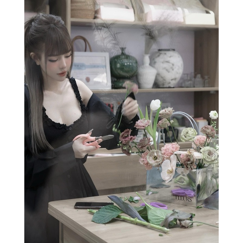 Set Váy 2 Dây Thô Nhăn Kèm Áo Ngoài Chuẩn MPB