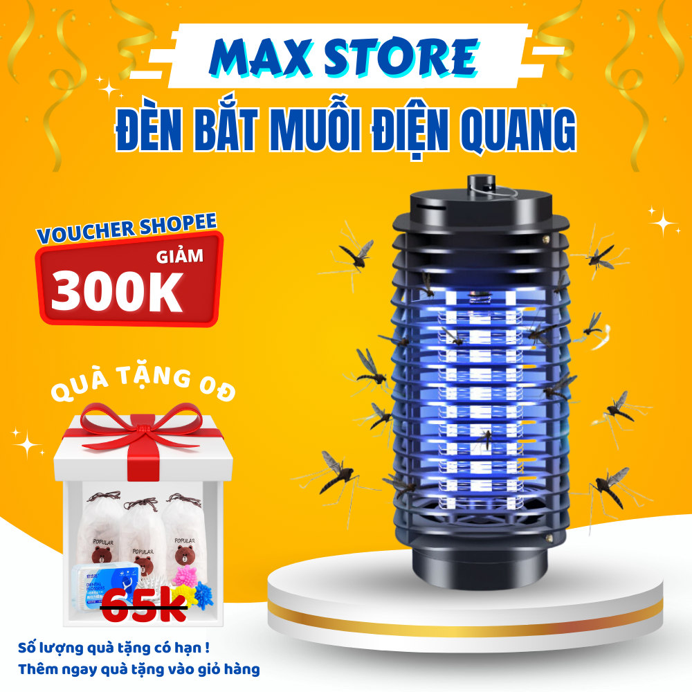 Đèn Bắt Muỗi Côn Trùng , Máy Bắt Muỗi Điện Quang Thông Minh Dạng Lưới Điện An Toàn, Hiệu Quả DM02