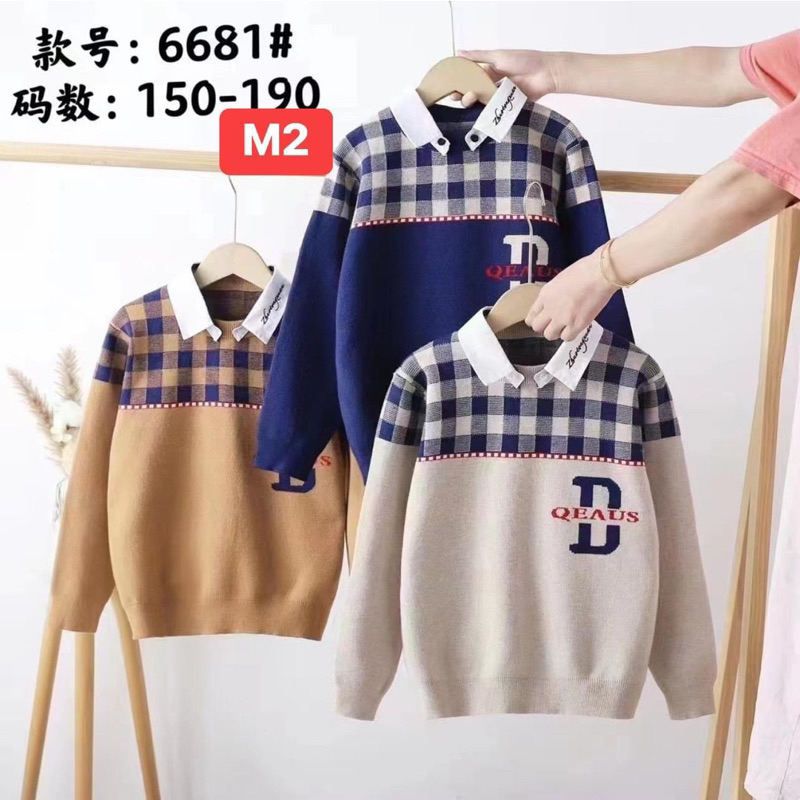 Áo len đại bé trai hàng quảng châu sz:150-190 hàng 1 lớp siêu đẹp