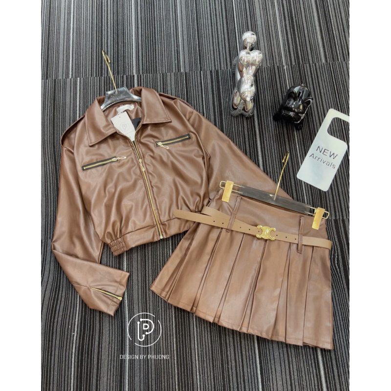 Set Da 2 Món Kèm Thắt Lưng Cá Tính Cao Cấp