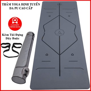 Thảm tập yoga định tuyến cao su tự nhiên pu cao cấp – thảm yoga hàng chính hãng